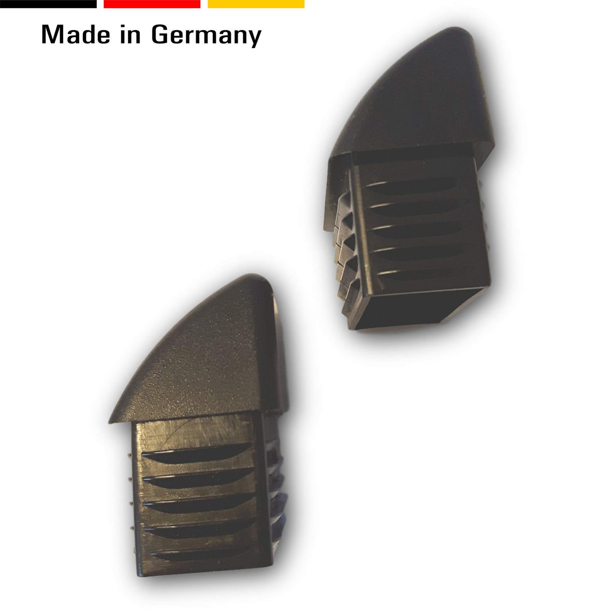 OL 4 St. Rohrendstücke/Sichtstopfen für Rechteckige Rohre mit Rohrwandstärke 1,5-2 mm / 30x20mm - Klama - Möbelzubehör