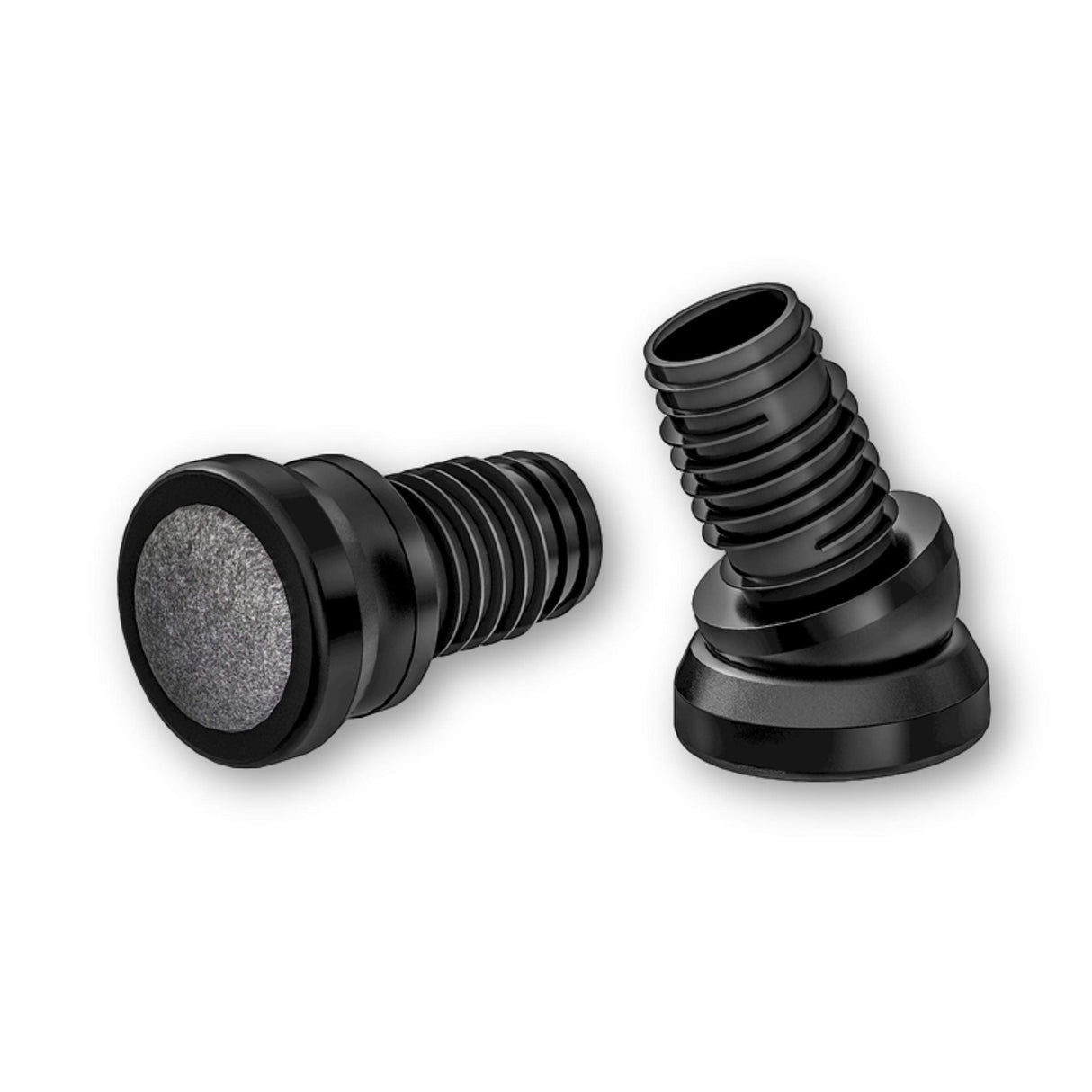 4 Fussstopfen/Stuhlgleiter mit Gelenk und Filzgleitfläche, Kunststoff/Filz - Klama - Möbelzubehör