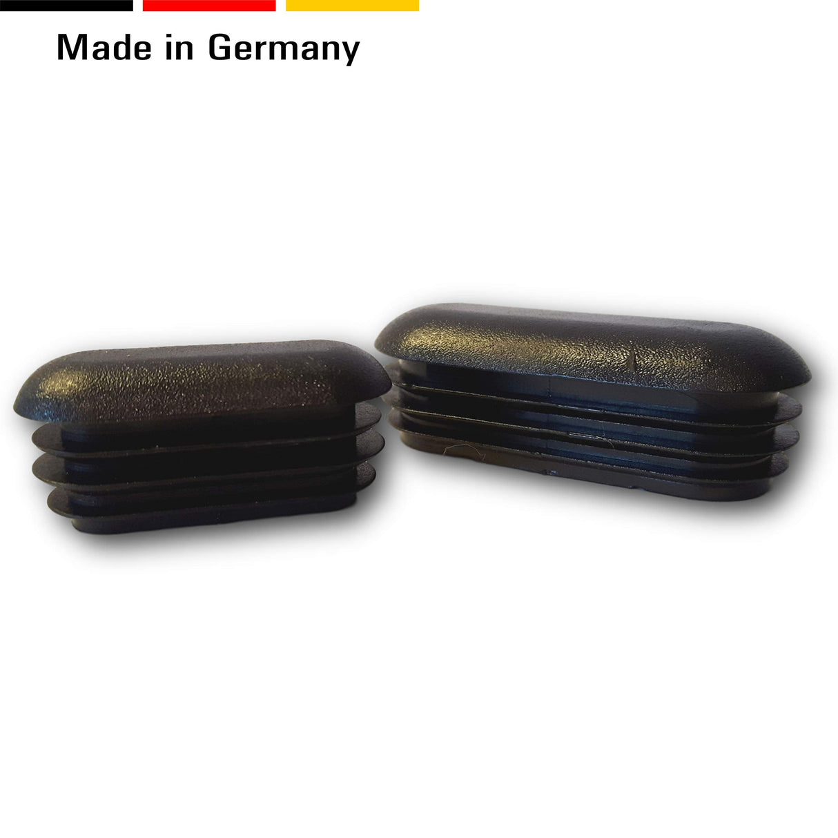 OL 4 St. Zierstopfen/Sichtstopfen/Endstopfen für Ovalrohre mit Rohrwandstärke 1,5-2 mm (4 St. 40x20mm) - Klama - Möbelzubehör