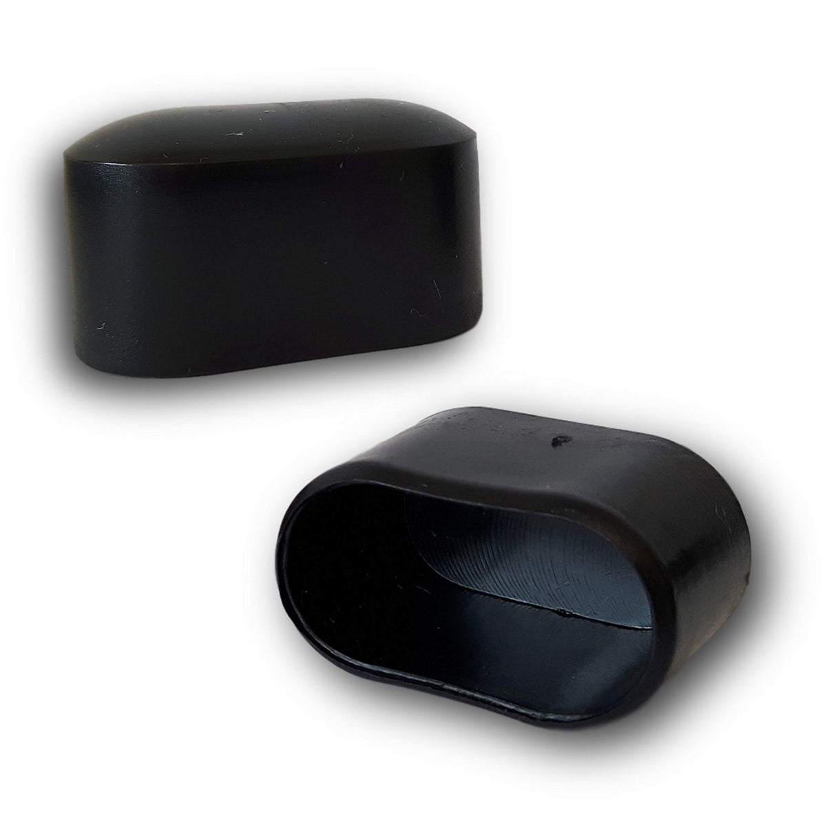 4 St. Abdeckkappen/Stuhlbeinkappen Kunststoff für Ovalrohre - Klama - Möbelzubehör