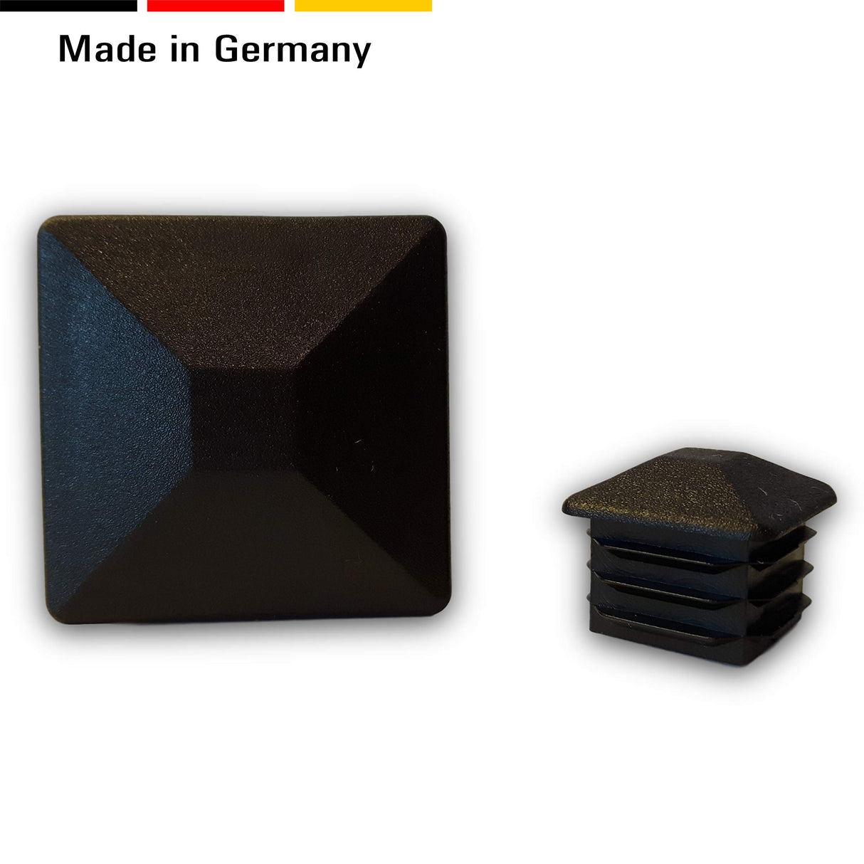 OL 20 St. Zierstopfen/Sichtstopfen/Endstopfen für Quadratrohre mit Rohrwandstärke 1,5-2 mm / 25x25 mm - Klama - Möbelzubehör