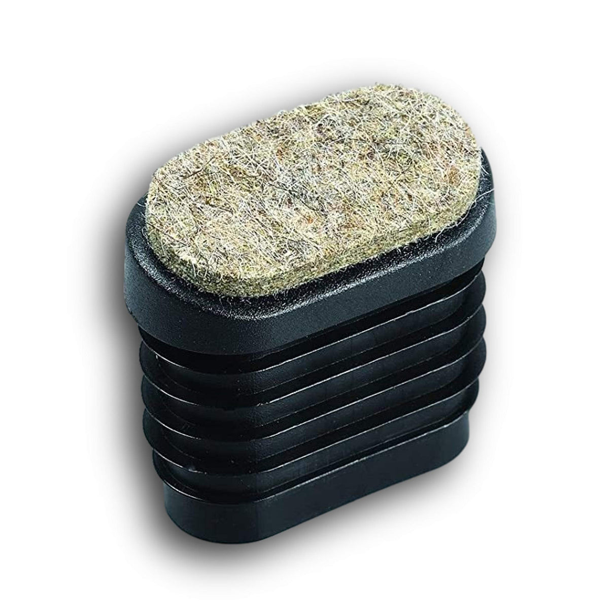 4 Gleiter/Stopfen für schrägstehende Ovale Stuhlbeine mit Rohrwandstärke 1,5-2 mm - Klama - Möbelzubehör