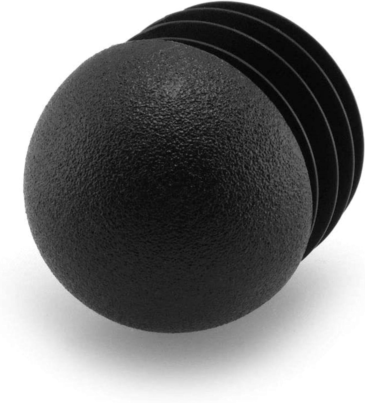 8 Stopfen mit Lamellen, für Zollrohre, runder Kopf, Kunststoff, Schwarz (1/2 Zoll) - Klama - Möbelzubehör