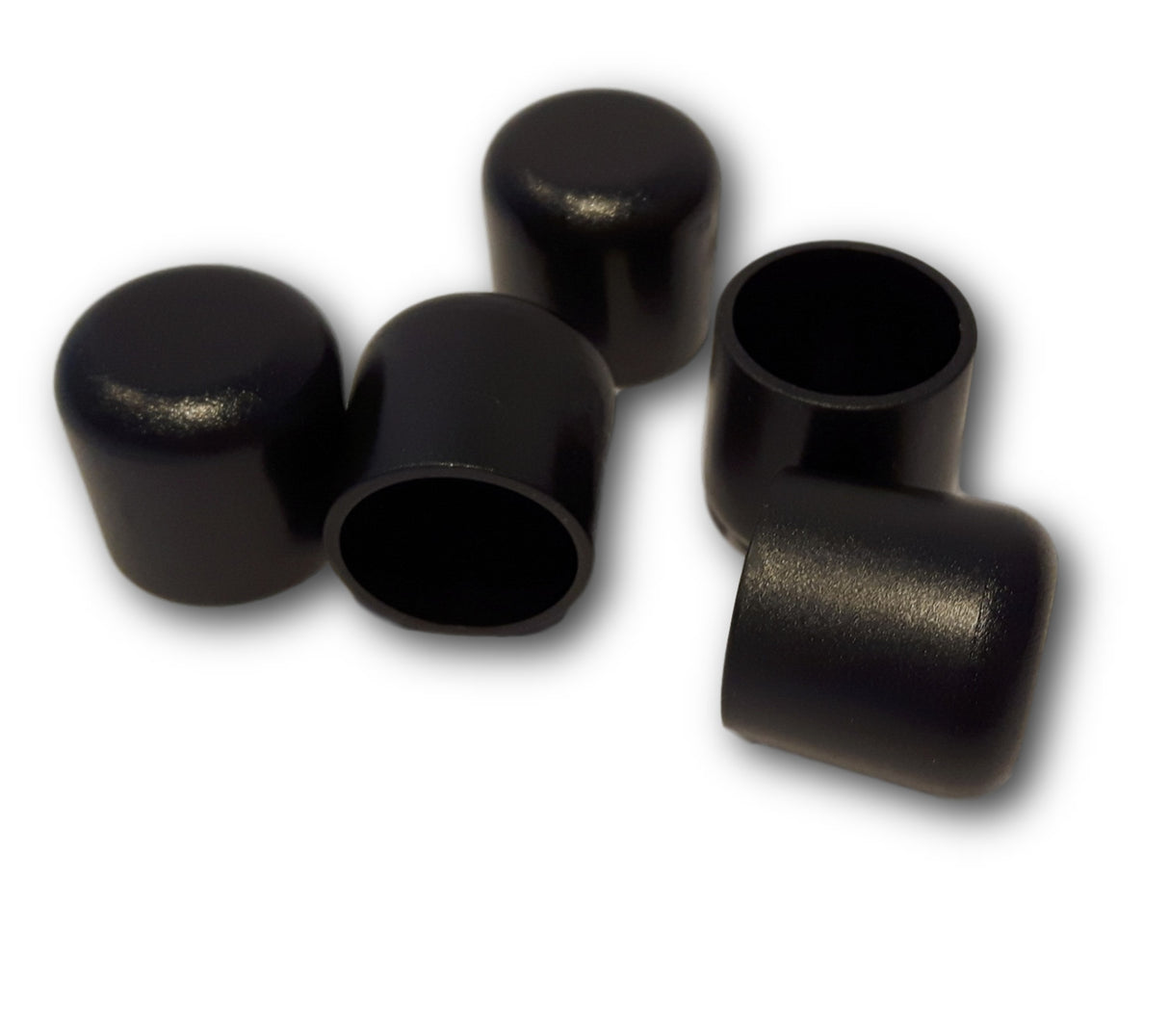 20 Kappen, schwarz, für Rundrohre/Rundstäbe/Pfostenkappen - Klama - Möbelzubehör