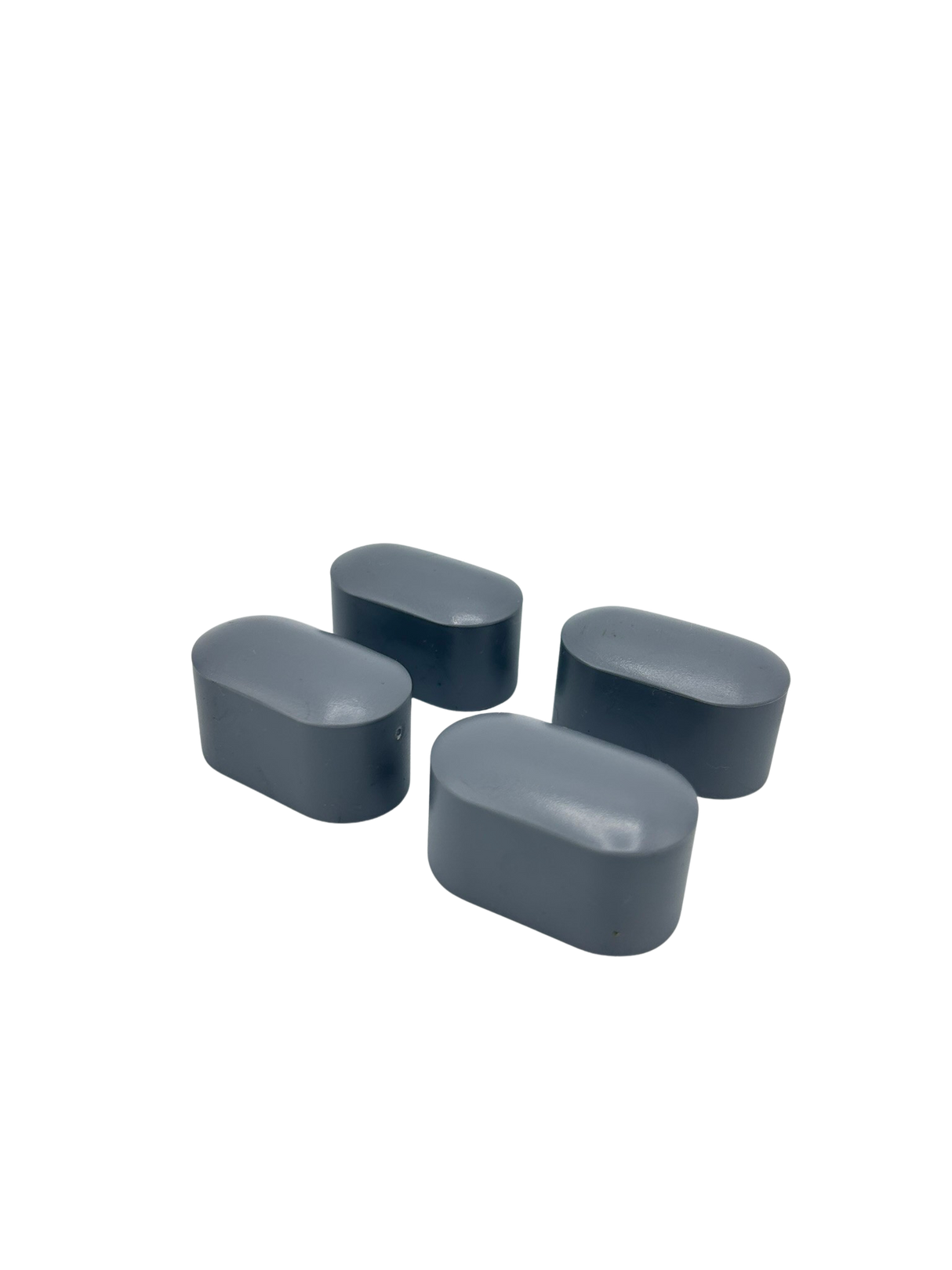 4 St. Abdeckkappen/Stuhlbeinkappen Kunststoff für Ovalrohre