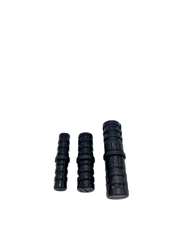 1 Steckverbinder - Rohrverbinder für Rundrohre, Kunststoff/Polyamid, Schwarz