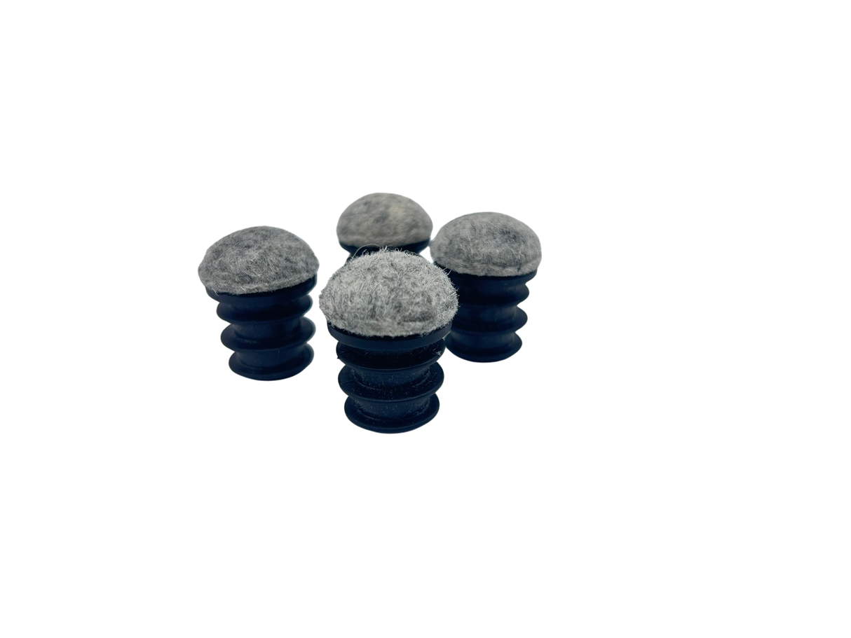 4 Filzgleiter Stuhlgleiter rund Wollfilz Bodenschutz Kratzschutz gerade und schräge Beine
