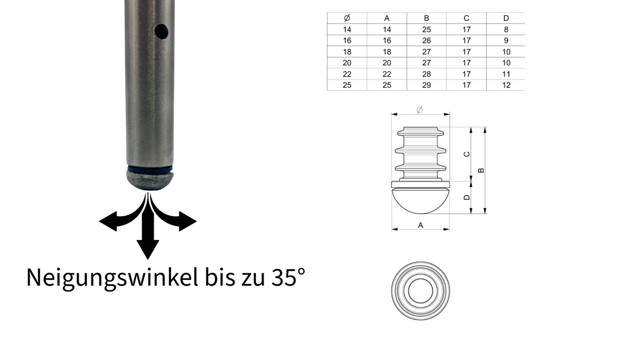 4 Filzgleiter Stuhlgleiter rund Wollfilz Bodenschutz Kratzschutz gerade und schräge Beine