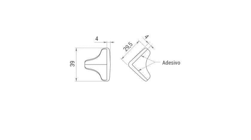 4X Kantenschutz Baby selbstklebend - transparenter Eckenschutz ideal als Kindersicherung vor scharfen Kanten (39 x 29,5 x 4 mm) - Klama - Möbelzubehör