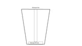 Generisch 4 Möbelgleiter Polsterfüße Erhöhung Möbelfüße, Fuß 47x47 mm, Ansatz 58x58 mm (118 mm) - Klama - Möbelzubehör