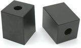 Generisch 4 Möbelfüße Polsterfüße Gleitscheiben quadratisch 50 x 50 mm 62 mm hoch, Kunststoff, PFE - Klama - Möbelzubehör