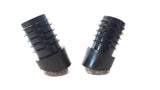 4 St. Stuhlgleiter/Bodenschoner, schräg, mit Filz, für Rundrohre mit Wandstärke 1,5-2 mm - Klama - Möbelzubehör