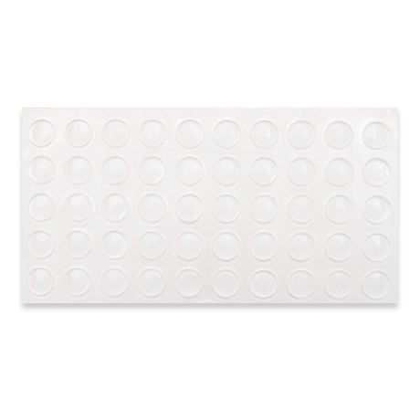 50 Türanschlagdämpfer Türpuffer Anschlagpuffer zum Einbohren transparent, Kunststoff (5 mm) - Klama - Möbelzubehör