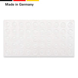 50 Türanschlagdämpfer Türpuffer Anschlagpuffer zum Einbohren transparent, Kunststoff (5 mm) - Klama - Möbelzubehör
