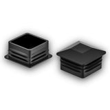OL 20 St. Zierstopfen/Sichtstopfen/Endstopfen für Quadratrohre mit Rohrwandstärke 1,5-2 mm / 25x25 mm - Klama - Möbelzubehör
