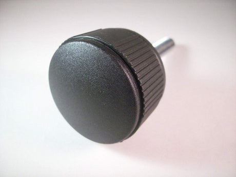 1 Stellschraube Rändelschraube Handrad mit Gewindebolzen, Kunststoff/Stahl, Schwarz (Griff 40mm, M10 x 40mm) - Klama - Möbelzubehör