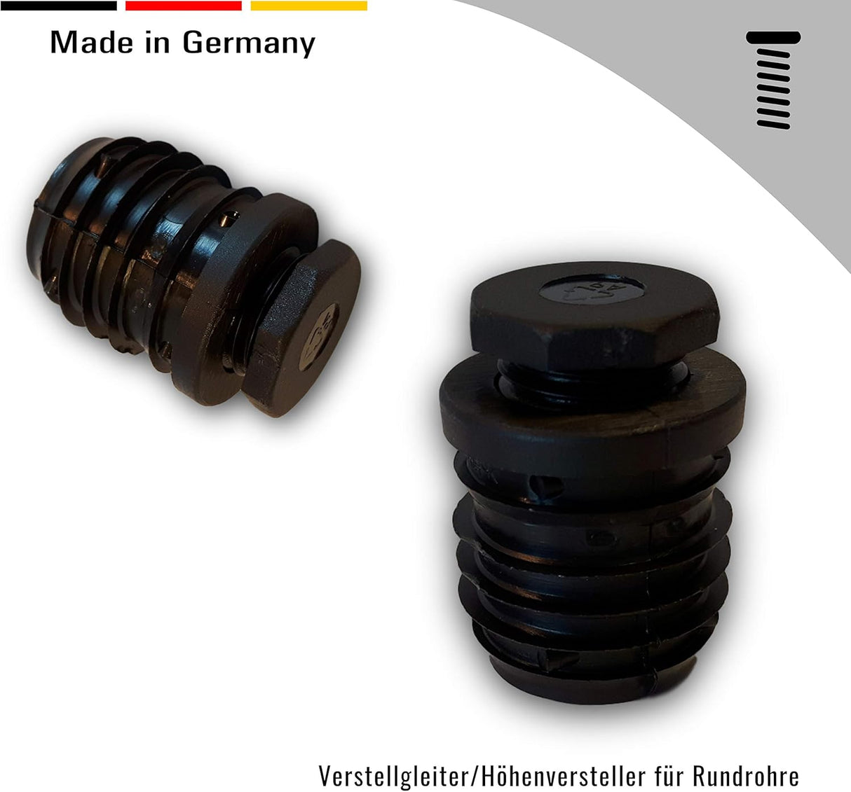 OL-1 St. Verstellgleiter/Höhenversteller für Rundrohre, 40 mm - Klama - Möbelzubehör